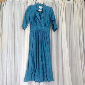 Vintage Neiman Marcus Medallion Print Midi